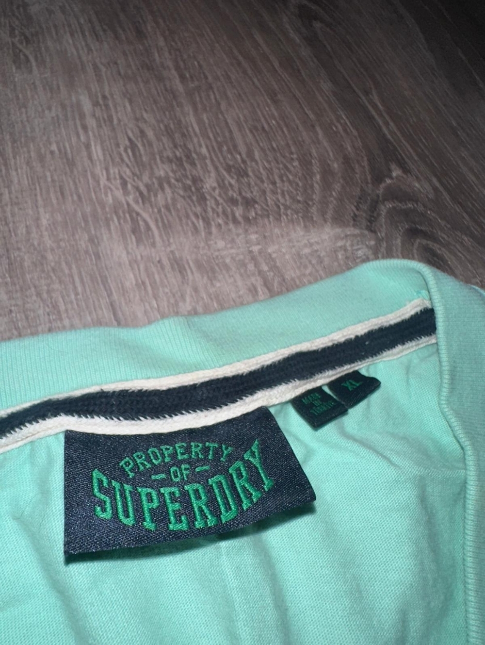 Superdry Men’s Light Mint V-Neck Short Sleeve Tee - Picture 3 of 7